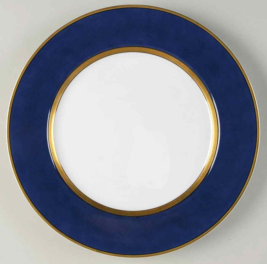 Renaissance Lapis Blue Service Plate (Charger) by Fitz and Floyd-1