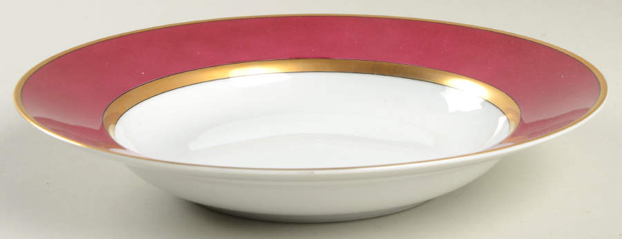 Renaissance Magenta Large Rim Soup Bowl by Fitz & Floyd-1