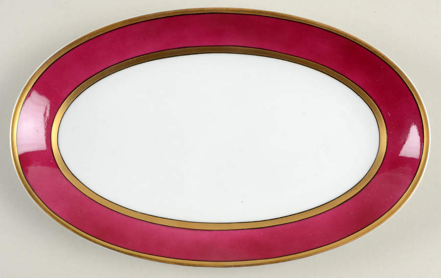 Renaissance Magenta Relish/Gravy Underplate by Fitz & Floyd-1