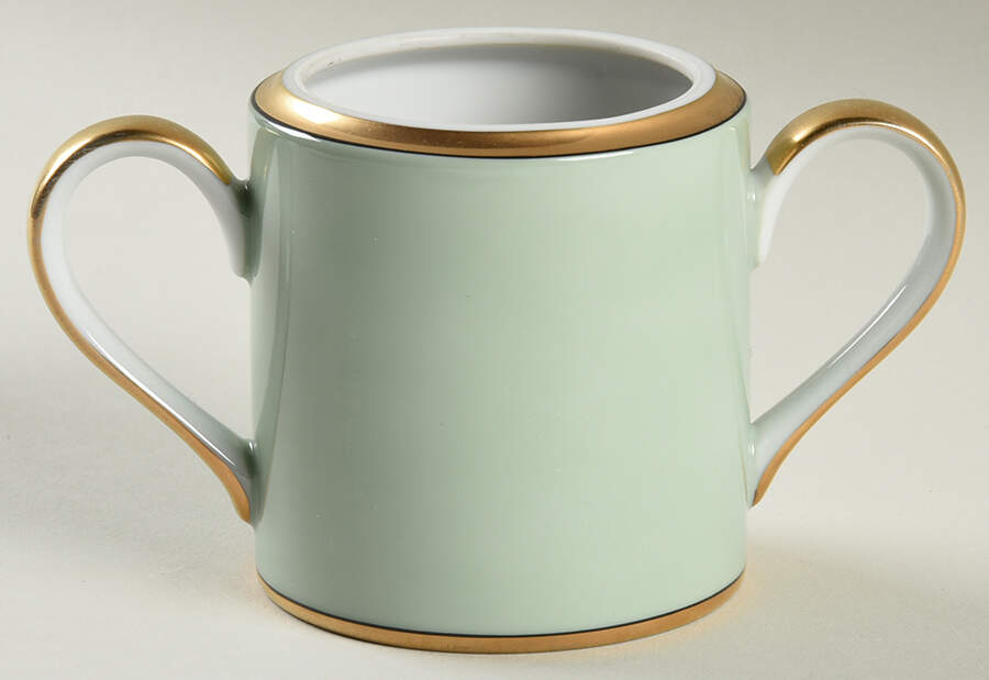 Renaissance Mint Green Sugar Bowl No Lid by Fitz & Floyd-1