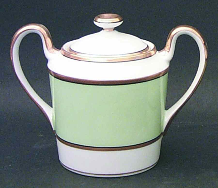 Renaissance Mint Green Sugar Bowl & Lid by Fitz & Floyd-1