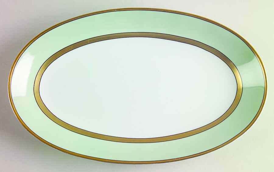 Renaissance Mint Green Relish/Gravy Underplate by Fitz & Floyd-1