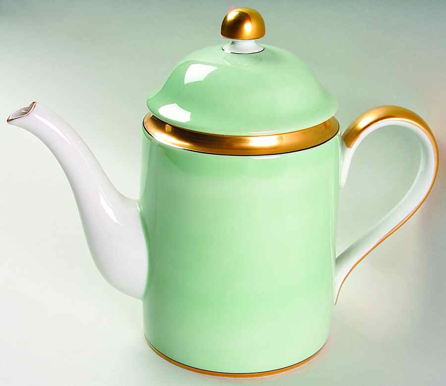 Renaissance Mint Green Coffee Pot & Lid by Fitz & Floyd-1