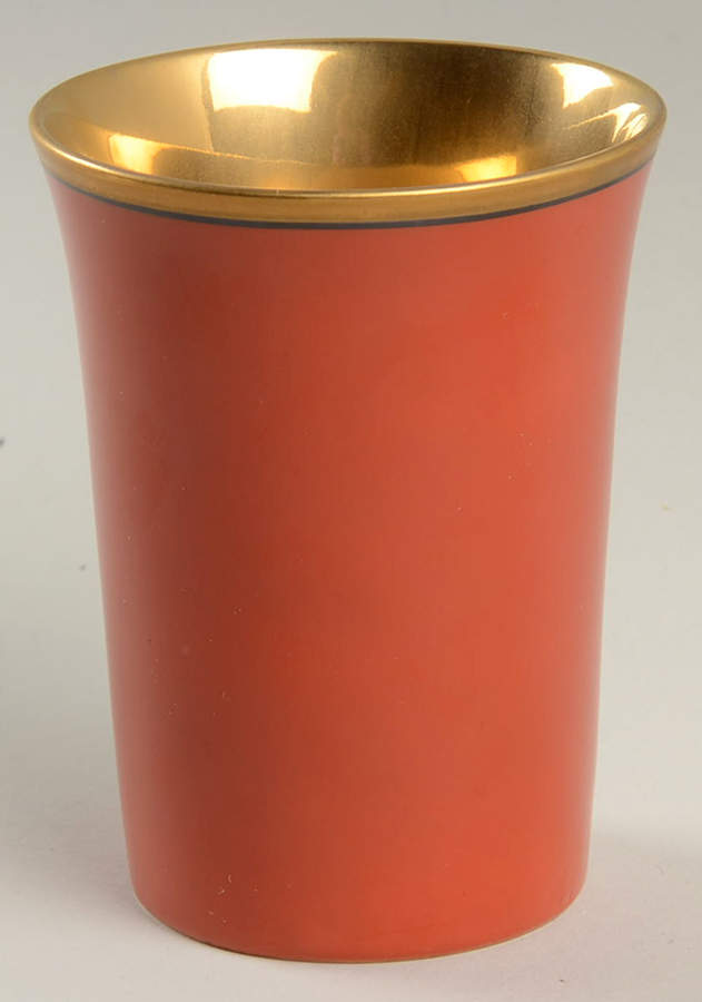 Renaissance Orange (Terra Cotta) China Bathroom Tumbler by Fitz & Floyd-1