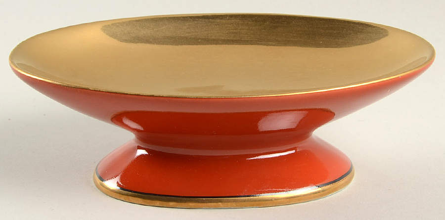 Renaissance Orange (Terra Cotta) Soap Dish by Fitz & Floyd-1