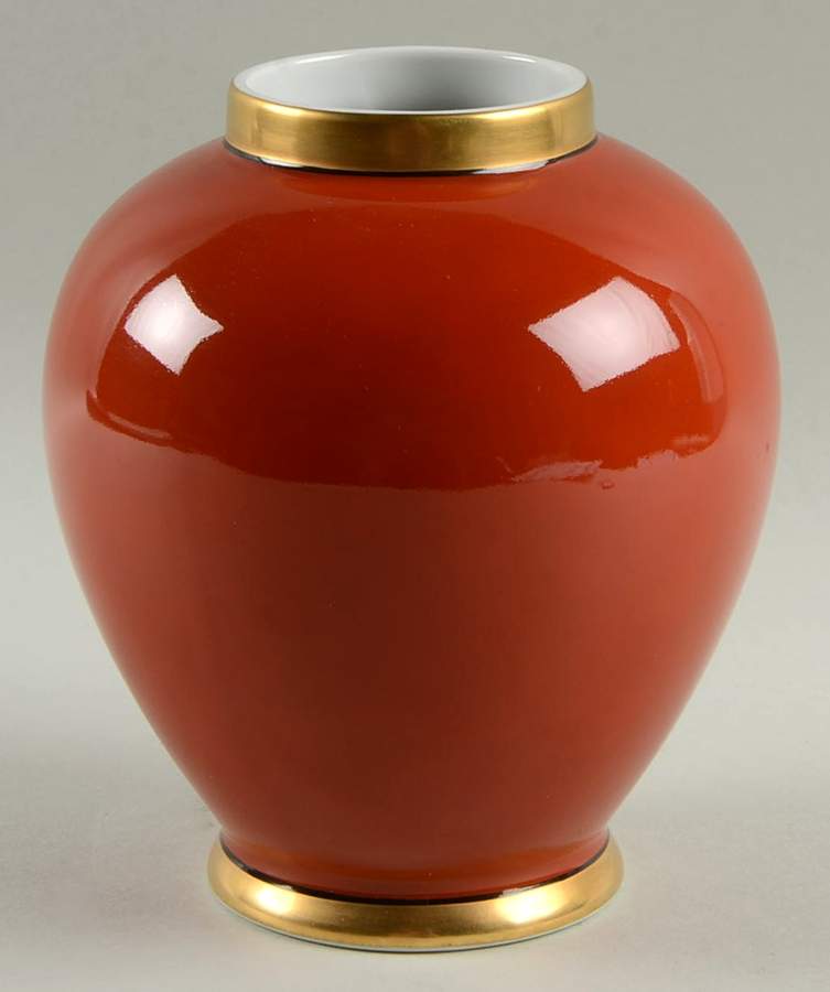 Renaissance Orange (Terra Cotta) Medium Ginger Jar & Lid by Fitz & Floyd-1