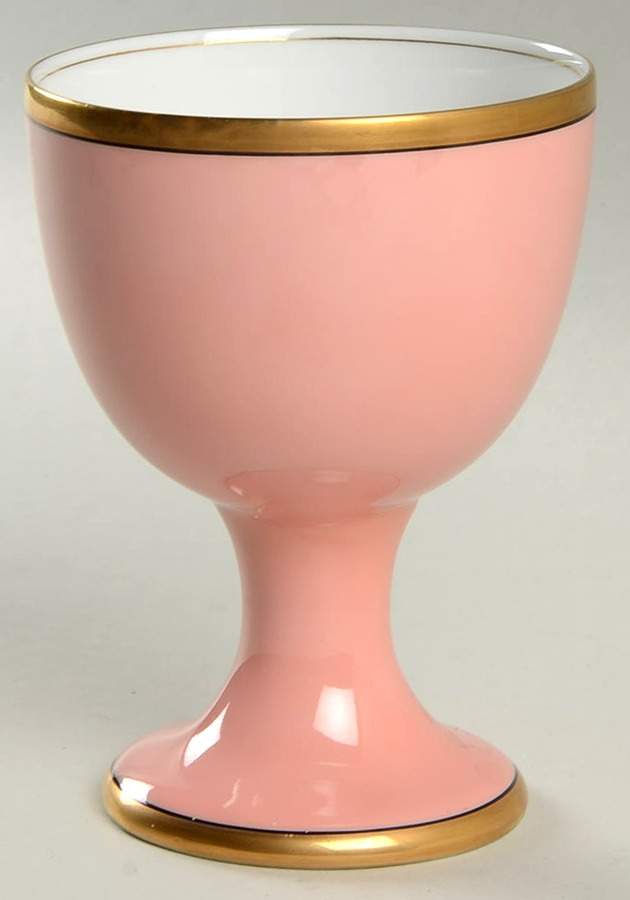 Renaissance Peach (Wide Gold Verge Line) 8 Oz China Goblet by Fitz & Floyd-1