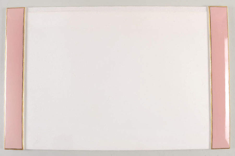 Renaissance Peach (Wide Gold Verge Line) Desk Pad by Fitz & Floyd-1