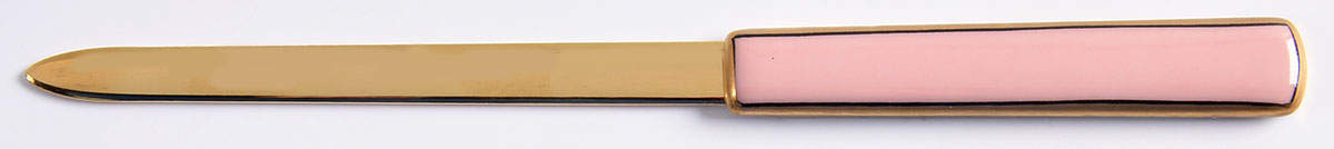 Renaissance Peach (Wide Gold Verge Line) Letter Opener by Fitz & Floyd-1