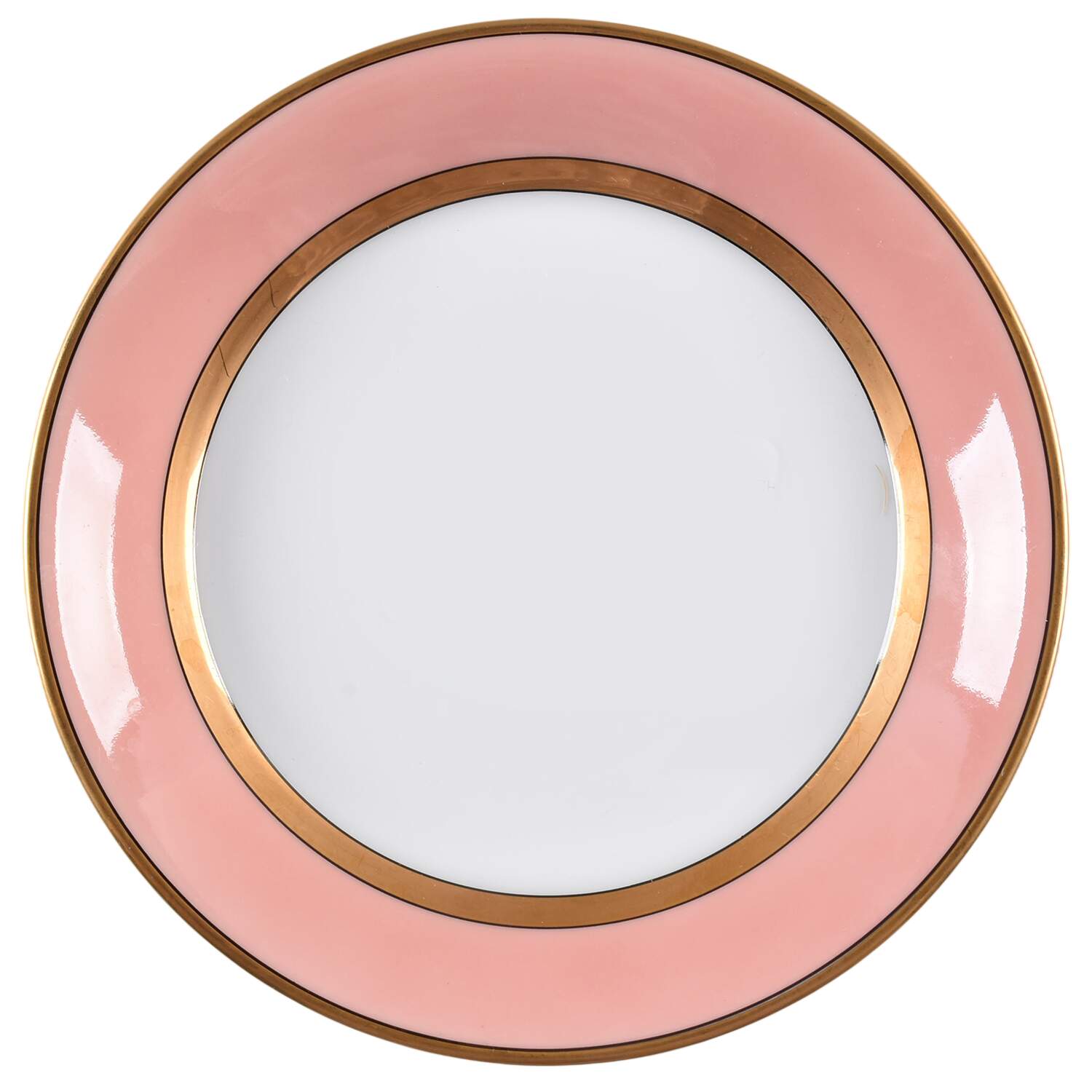 Renaissance Peach (Wide Gold Verge Line) Saucer by Fitz & Floyd-1