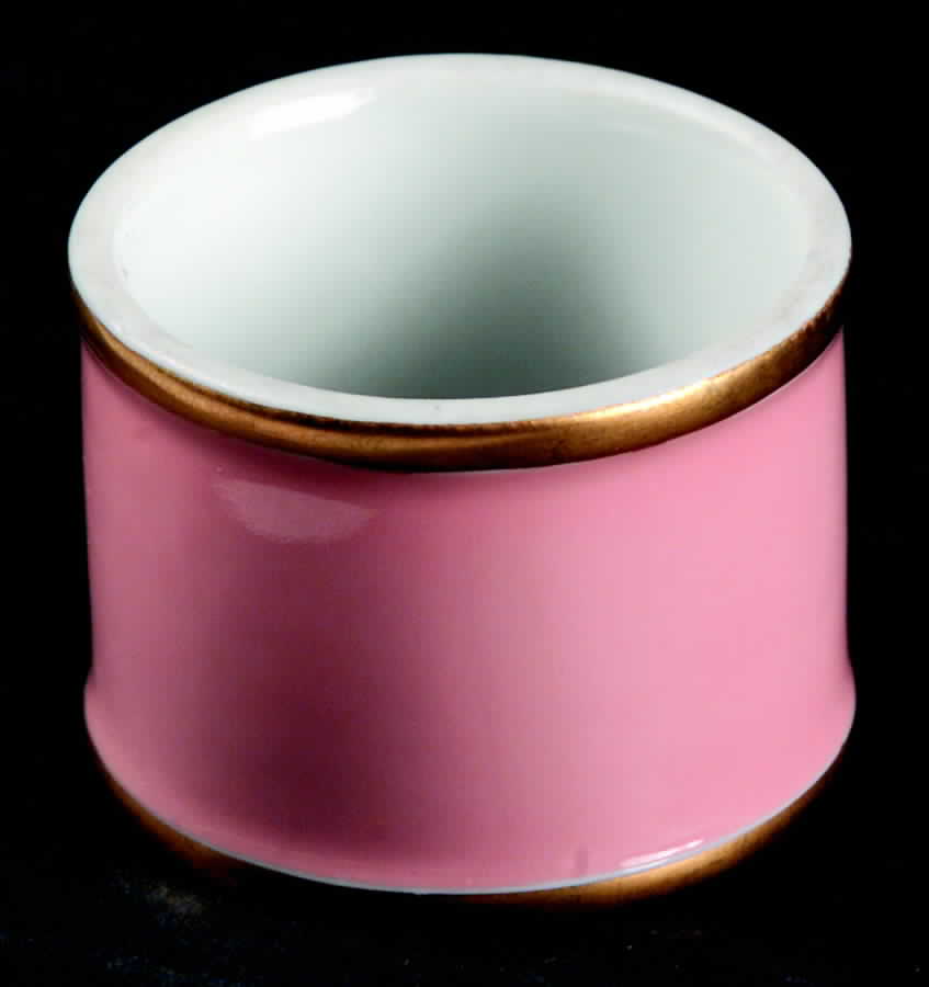 Renaissance Peach (Wide Gold Verge Line) Napkin Ring by Fitz & Floyd-1