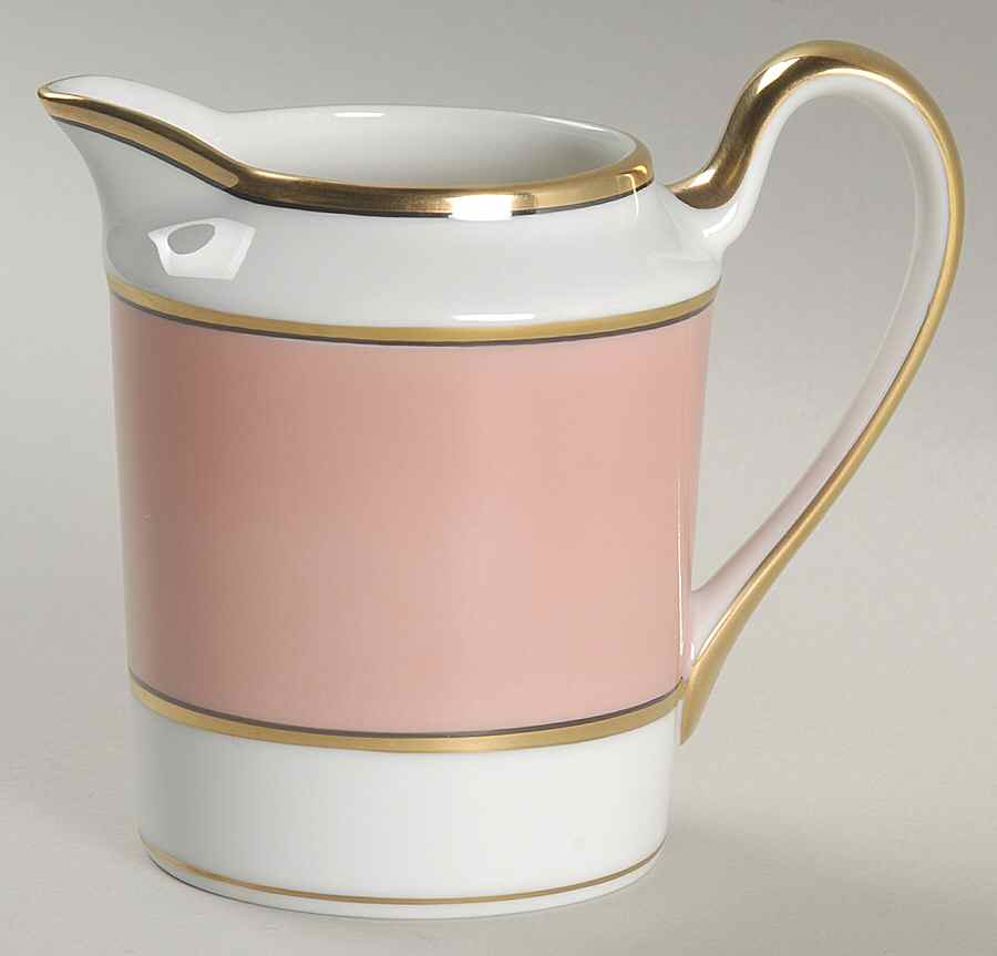 Renaissance Peach (Wide Gold Verge Line) Creamer by Fitz & Floyd-1