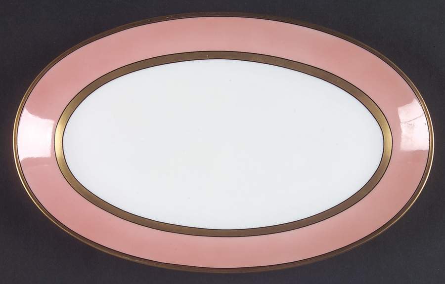 Renaissance Peach (Wide Gold Verge Line) Relish/Gravy Underplate by Fitz & Floyd-1
