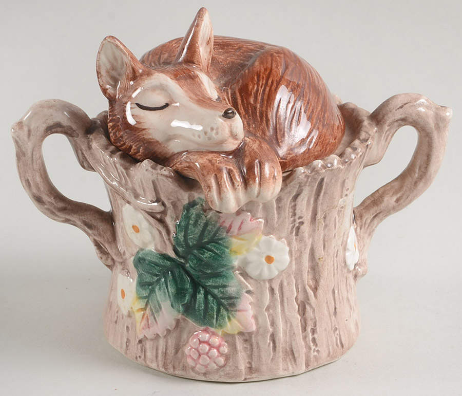 Reynard Mini Sugar Bowl & Lid by Fitz & Floyd-1