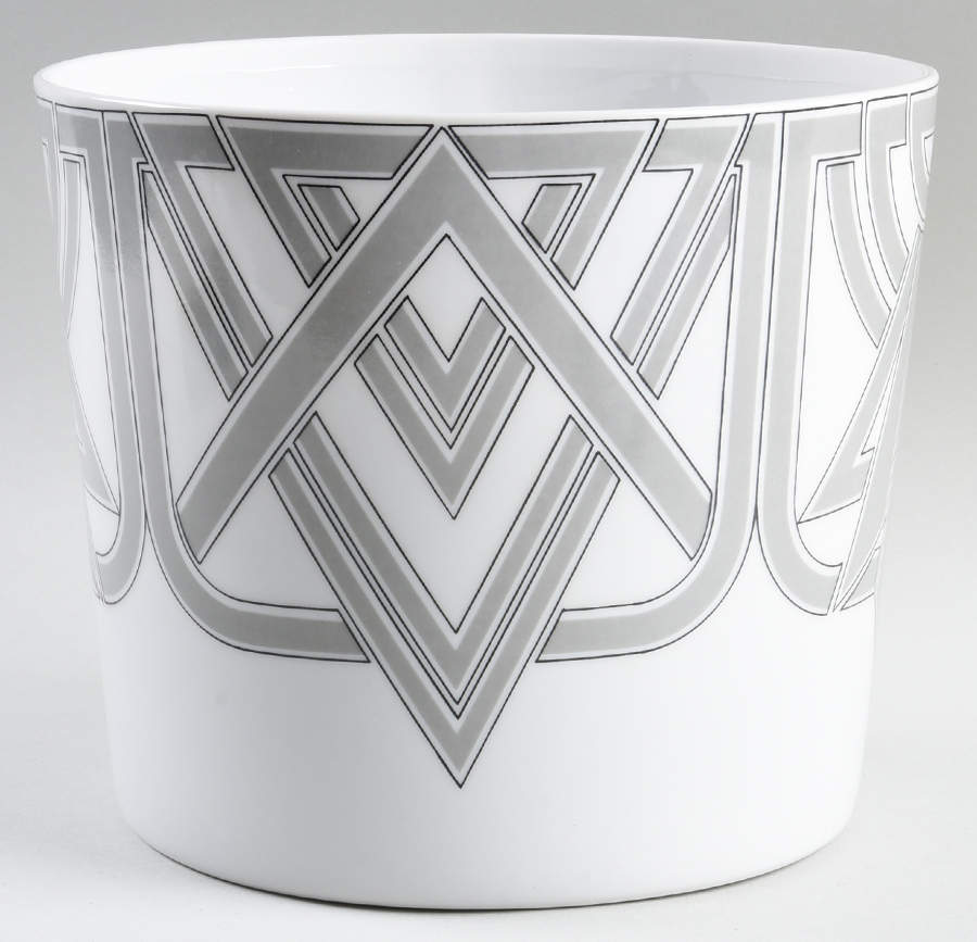 The Ritz Grey 6" Cachepot by Fitz & Floyd-1