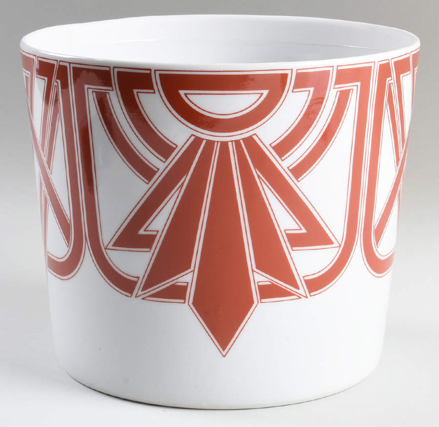 The Ritz Red Terra Cotta 6" Cachepot by Fitz & Floyd-1