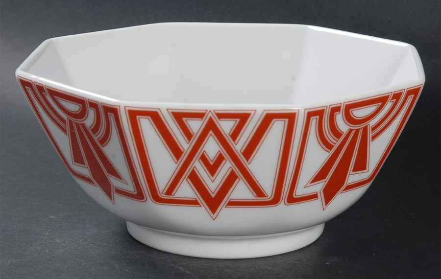 The Ritz Red Terra Cotta 6" Octagonal Vegetable Bowl by Fitz & Floyd-1