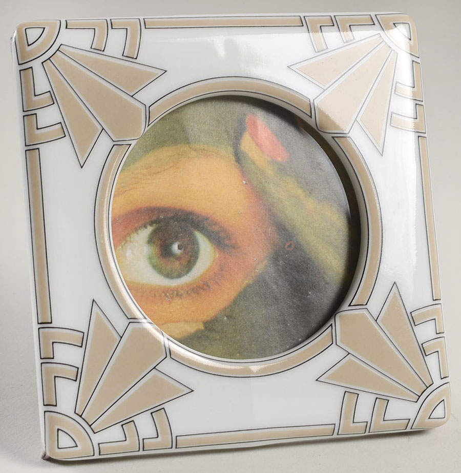 The Ritz Taupe Frame-Holds 3" X 3" by Fitz & Floyd-1