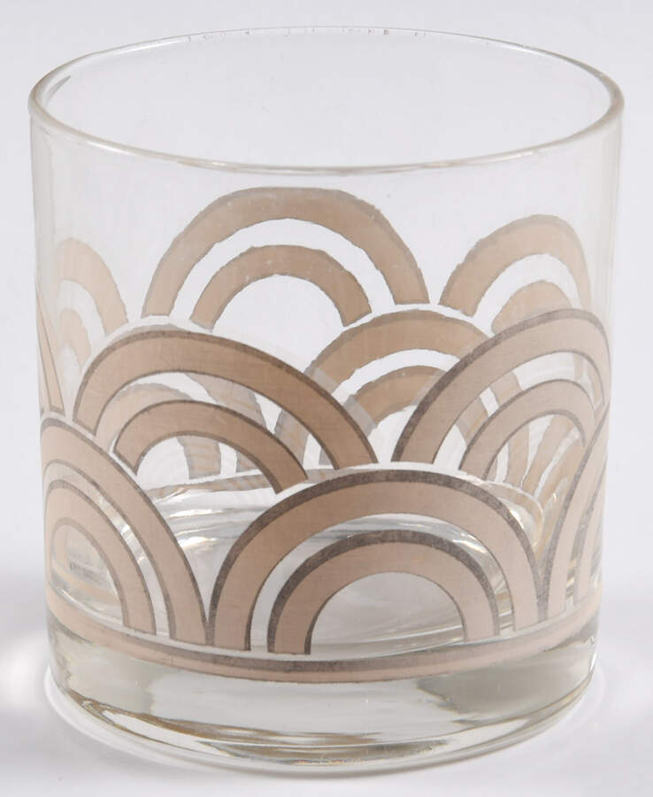 The Ritz Taupe Glassware Double Old Fashioned by Fitz & Floyd-1