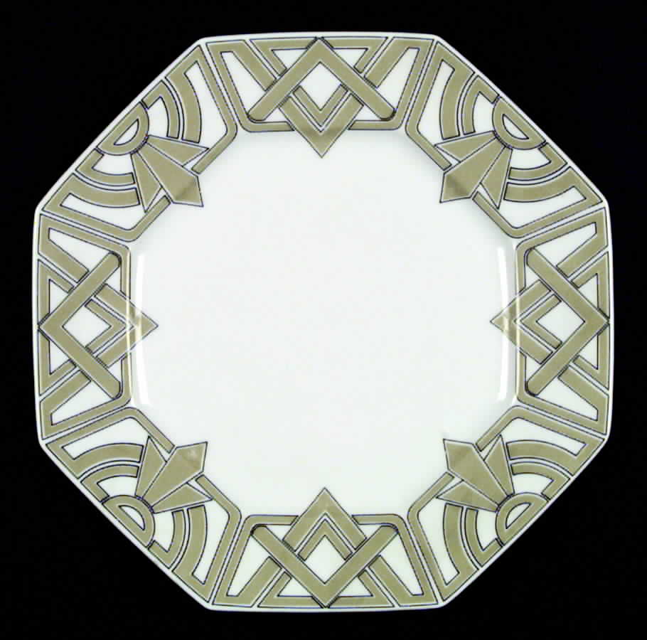 The Ritz Taupe Dinner Plate by Fitz & Floyd-1