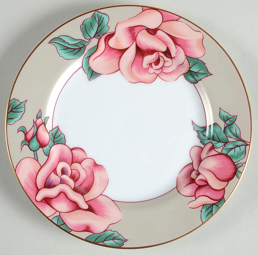 Rose D'Argent Salad Plate by Fitz & Floyd-1