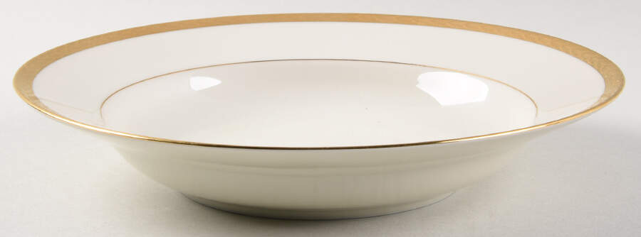 Roanoke (Gold) Large Rim Soup Bowl by Fitz & Floyd-1