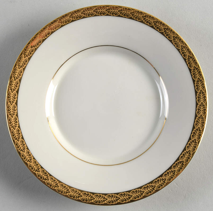 Roanoke (Gold) Saucer for Flat Cup by Fitz & Floyd-1