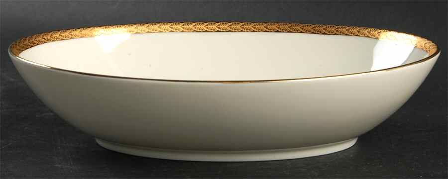 Roanoke (Gold) 10" Oval Vegetable Bowl by Fitz & Floyd-1