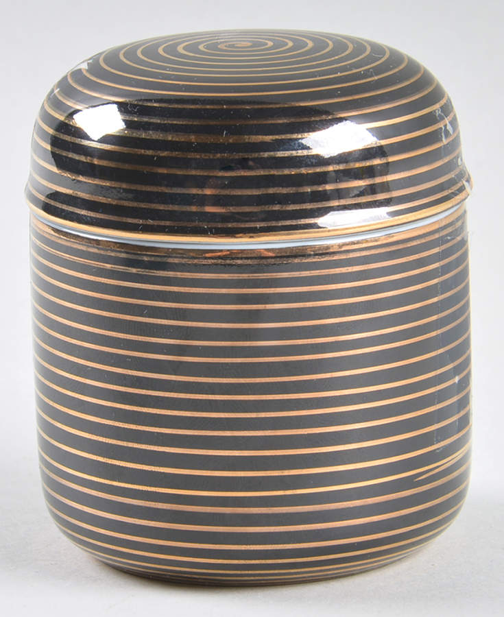 Rondelle Black 2" Round Box & Lid by Fitz & Floyd-1