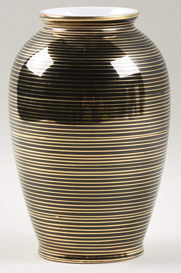 Rondelle Black 6" Vase by Fitz & Floyd-1