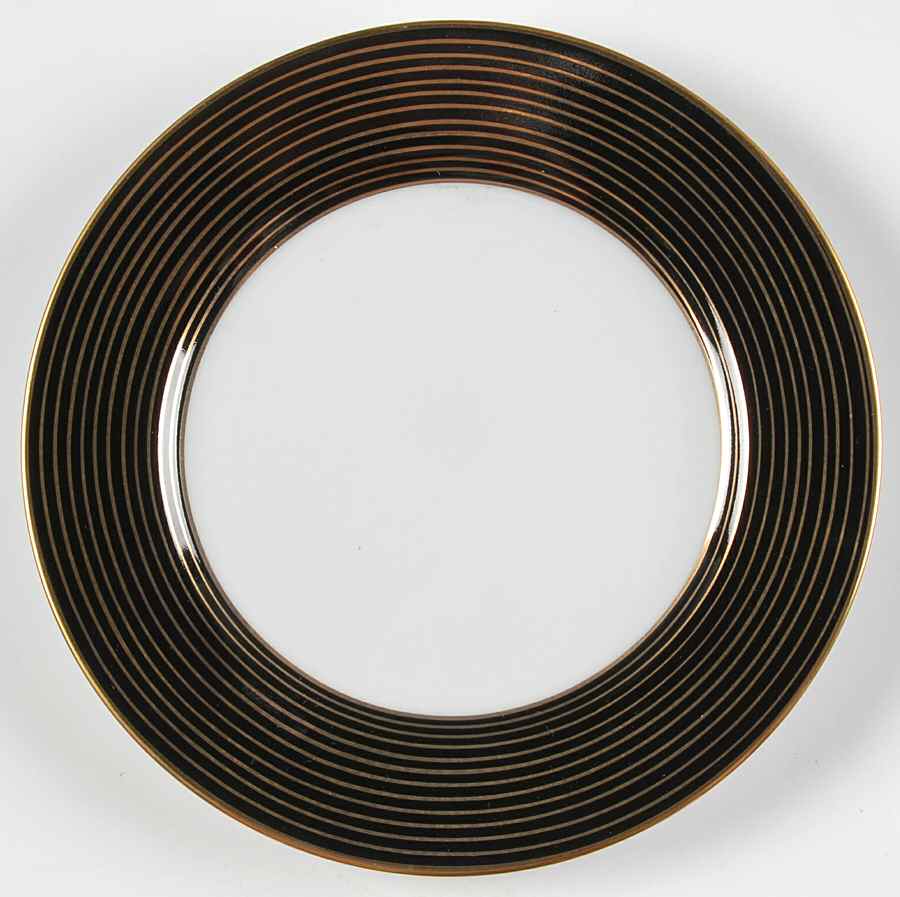 Rondelle Black Bread & Butter Plate by Fitz & Floyd-1