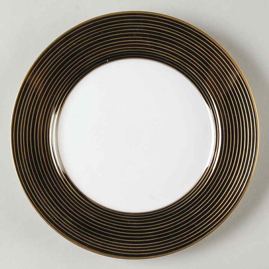 Rondelle Black Salad Plate by Fitz & Floyd-1