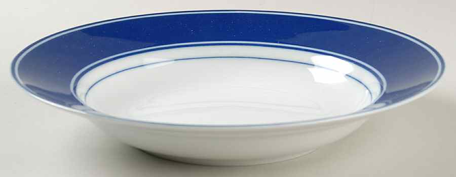 Rondelet Blue Large Rim Soup Bowl by Fitz & Floyd-1