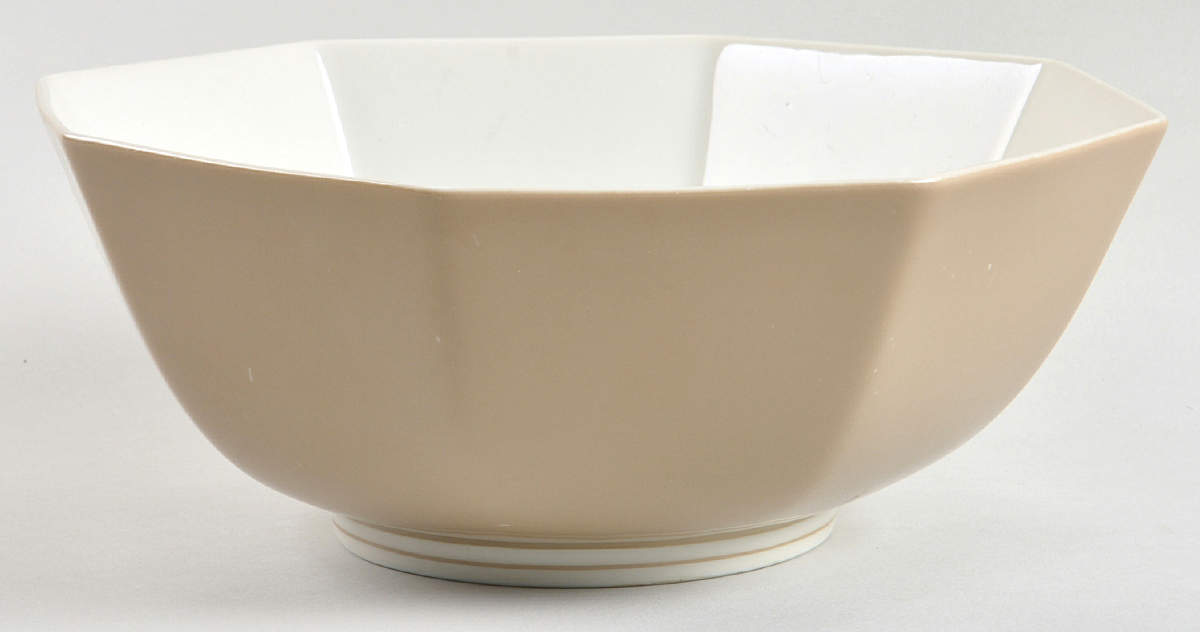 Rondelet Fawn Brown 8" Octagonal Vegetable Bowl by Fitz & Floyd-1