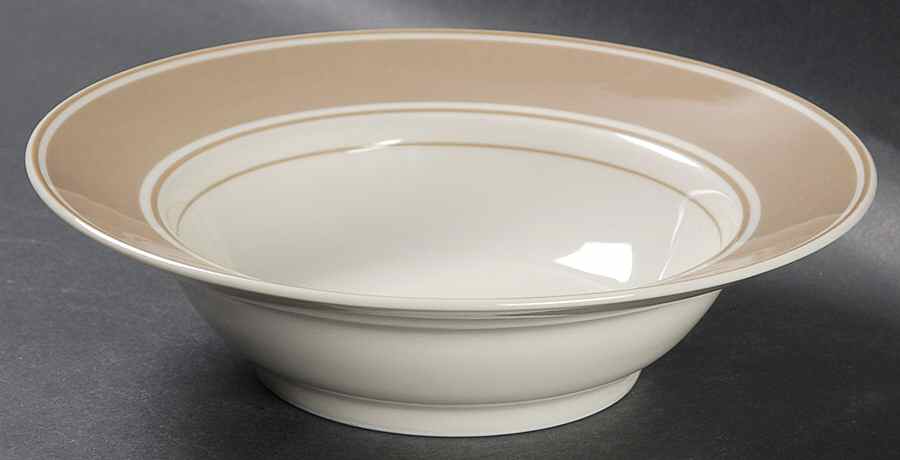 Rondelet Fawn Brown Rim Cereal Bowl by Fitz & Floyd-1