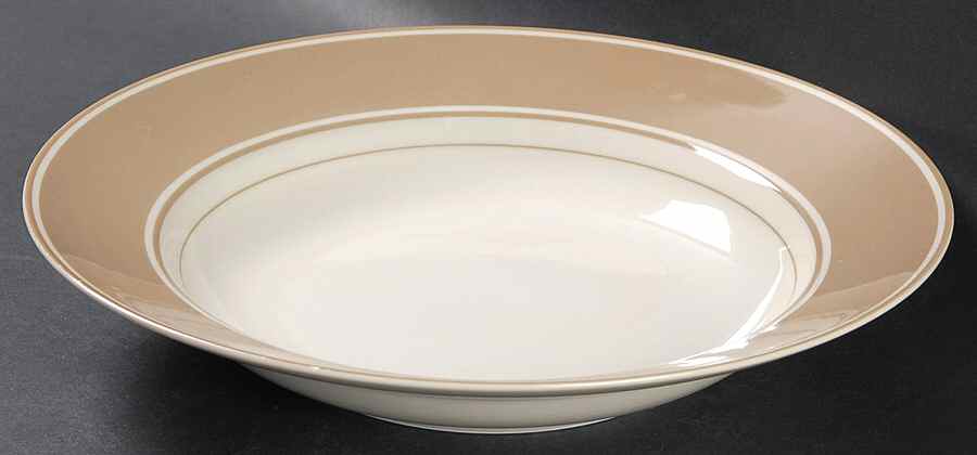 Rondelet Fawn Brown Large Rim Soup Bowl by Fitz & Floyd-1