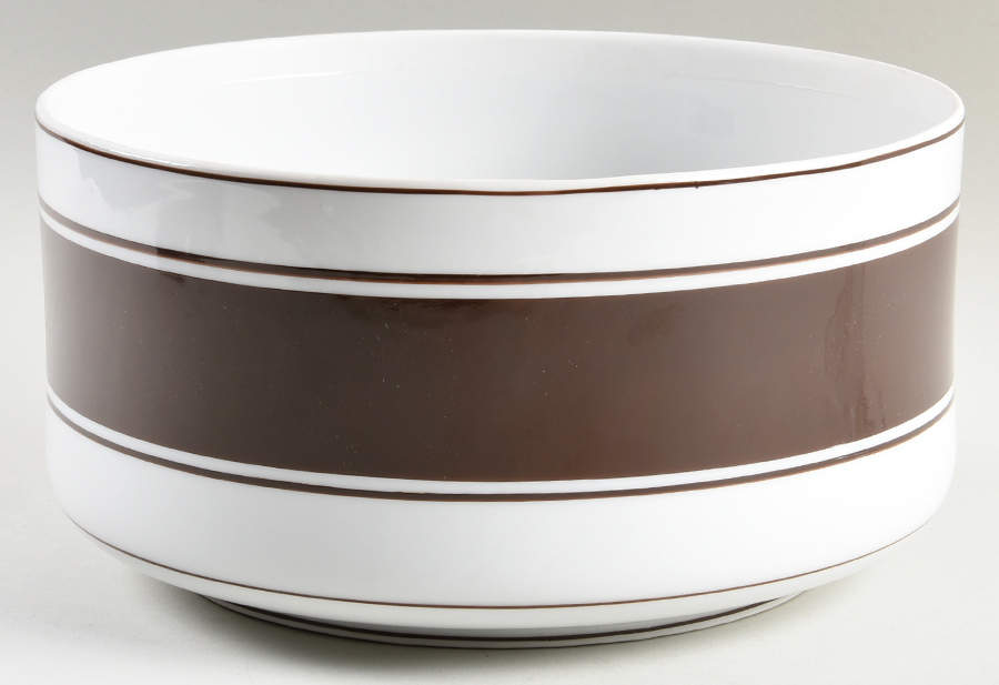 Rondelet Dark Brown (White Background) Tureen No Lid by Fitz & Floyd-1