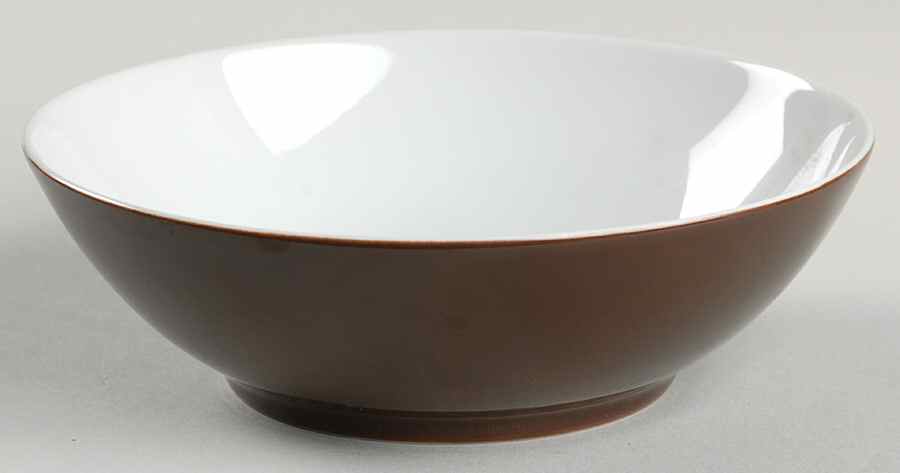 Rondelet Dark Brown (White Background) Coupe Cereal Bowl by Fitz & Floyd-1