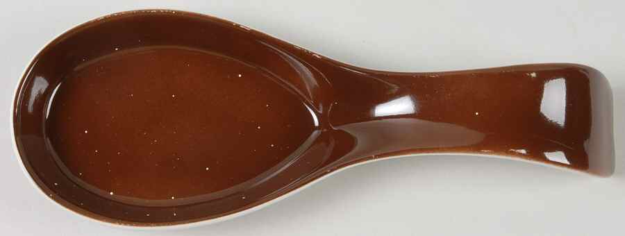 Rondelet Dark Brown (White Background) Spoon Stacking Spoon Holder Caddy by Fitz & Floyd-1