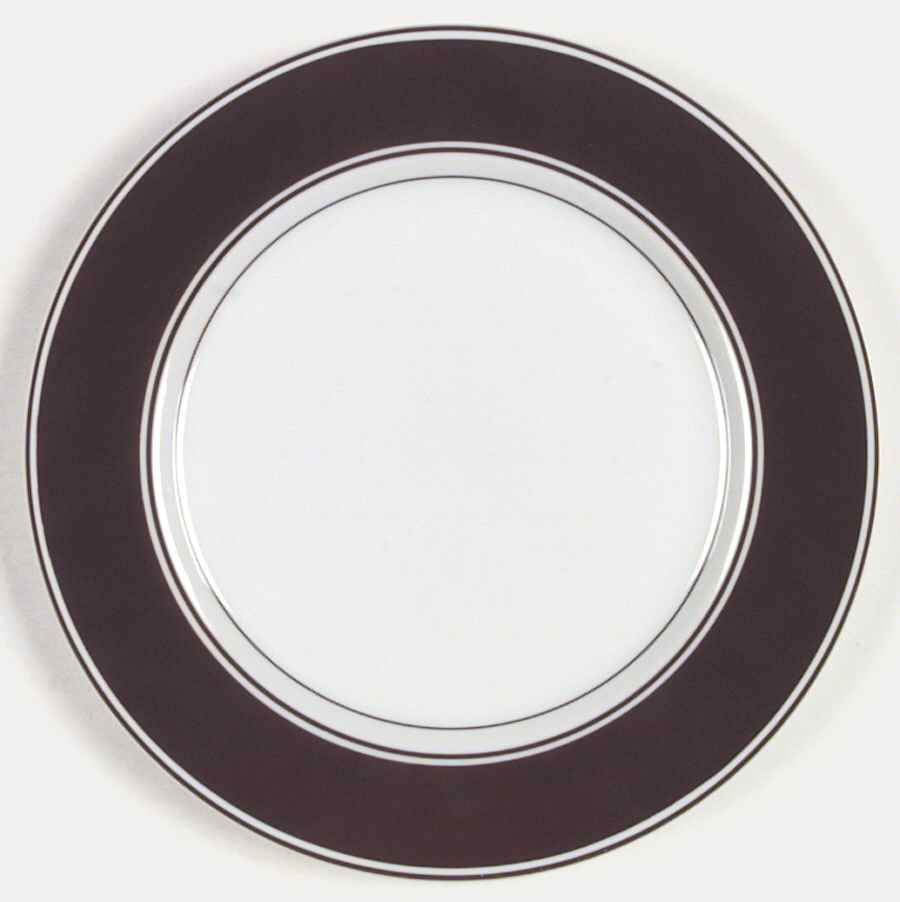 Rondelet Dark Brown (White Background) Dinner Plate by Fitz & Floyd-1