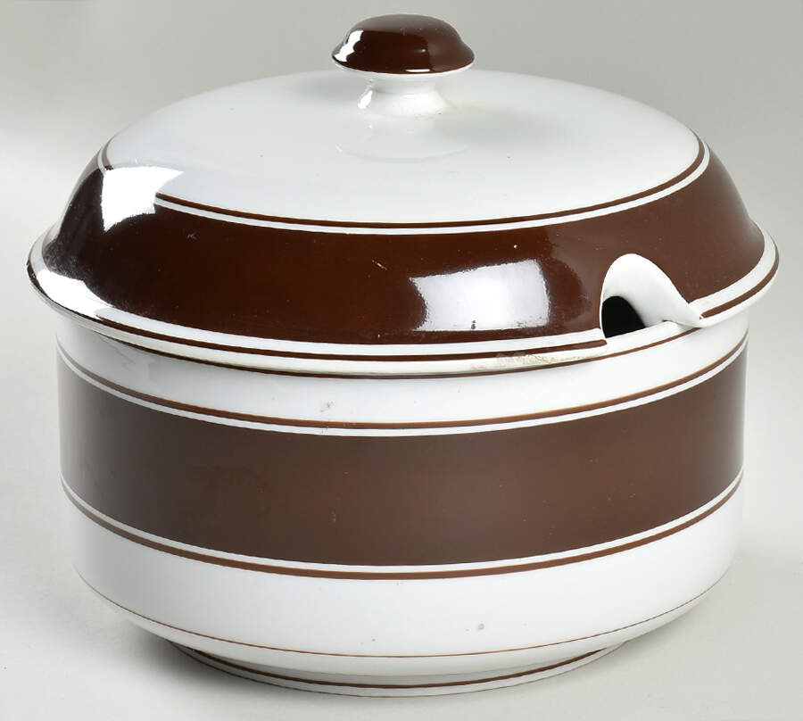 Rondelet Cognac Tureen &  Lid by Fitz & Floyd-1