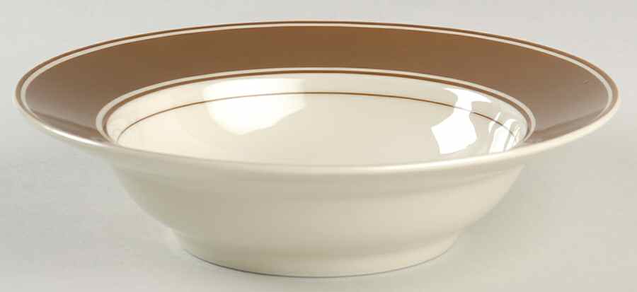Rondelet Cognac Rim Cereal Bowl by Fitz & Floyd-1