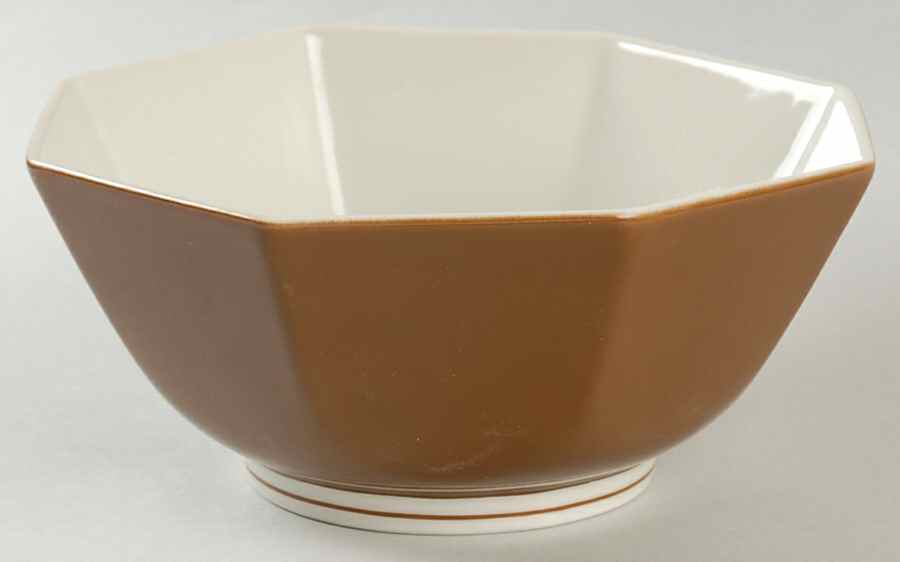 Rondelet Cognac 6" Octagonal Vegetable Bowl by Fitz & Floyd-1