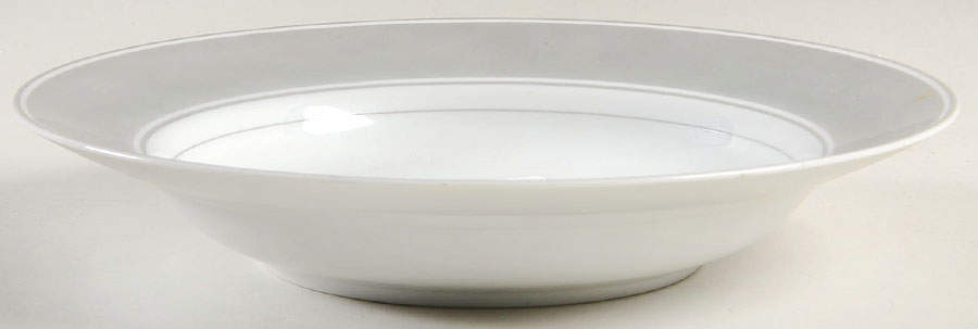 Rondelet Grey Large Rim Soup Bowl by Fitz & Floyd-1