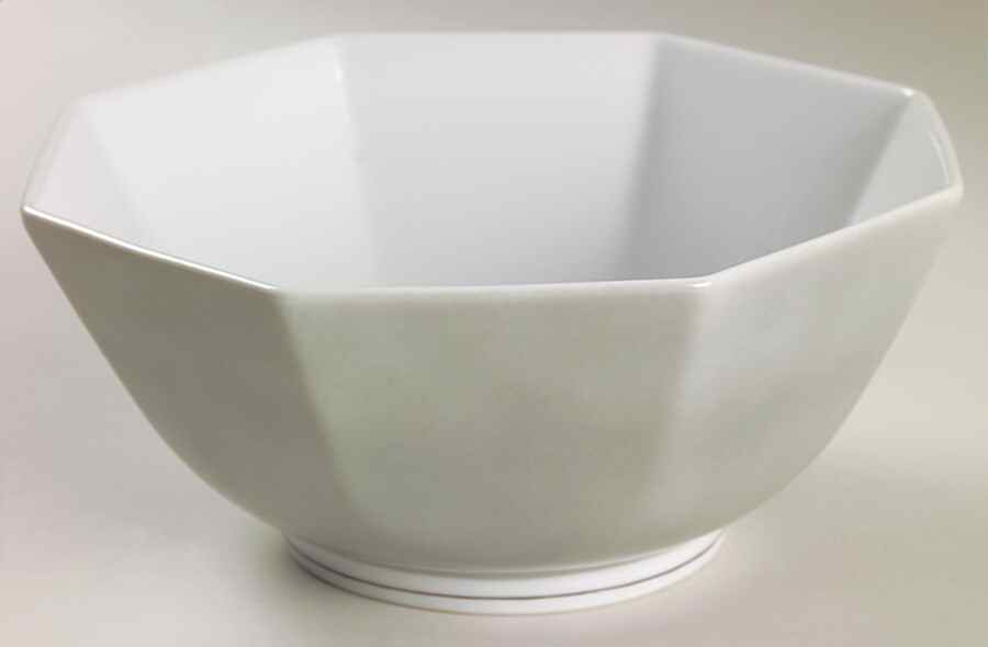 Rondelet Grey 6" Octagonal Vegetable Bowl by Fitz & Floyd-1