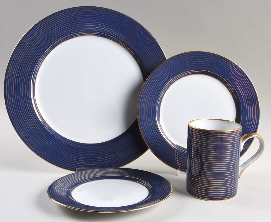 Rondelle Lapis Blue 4 Piece Place Setting by Fitz & Floyd-1