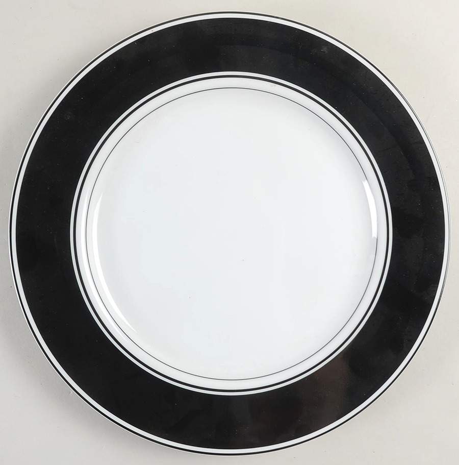 Rondelet Noir Service Plate (Charger) by Fitz & Floyd-1
