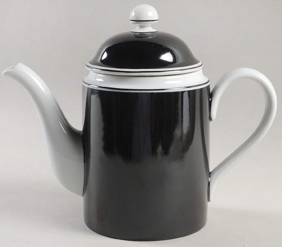 Rondelet Noir Coffee Pot & Lid by Fitz & Floyd-1