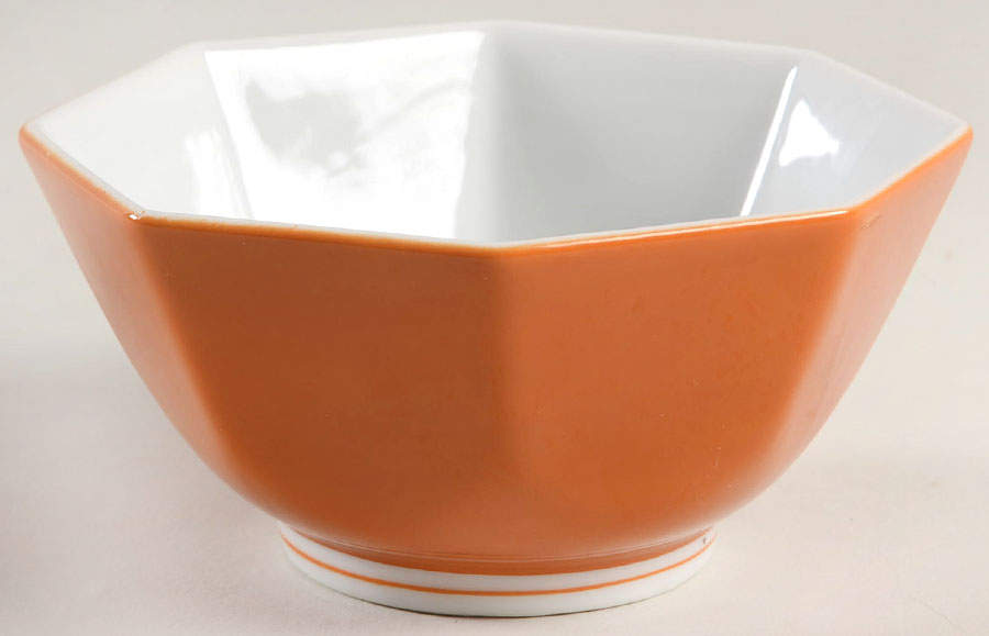 Rondelet Butterscotch (Orange) 5" Octagonal Vegetable Bowl by Fitz & Floyd-1