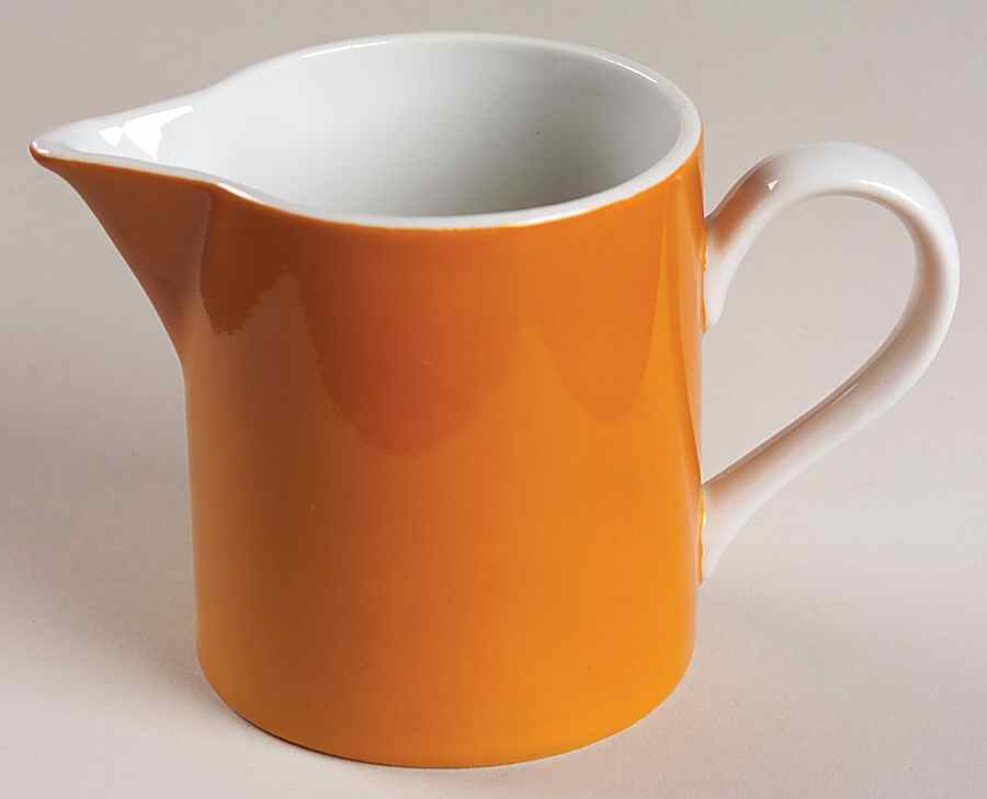 Rondelet Butterscotch (Orange) Creamer by Fitz & Floyd-1